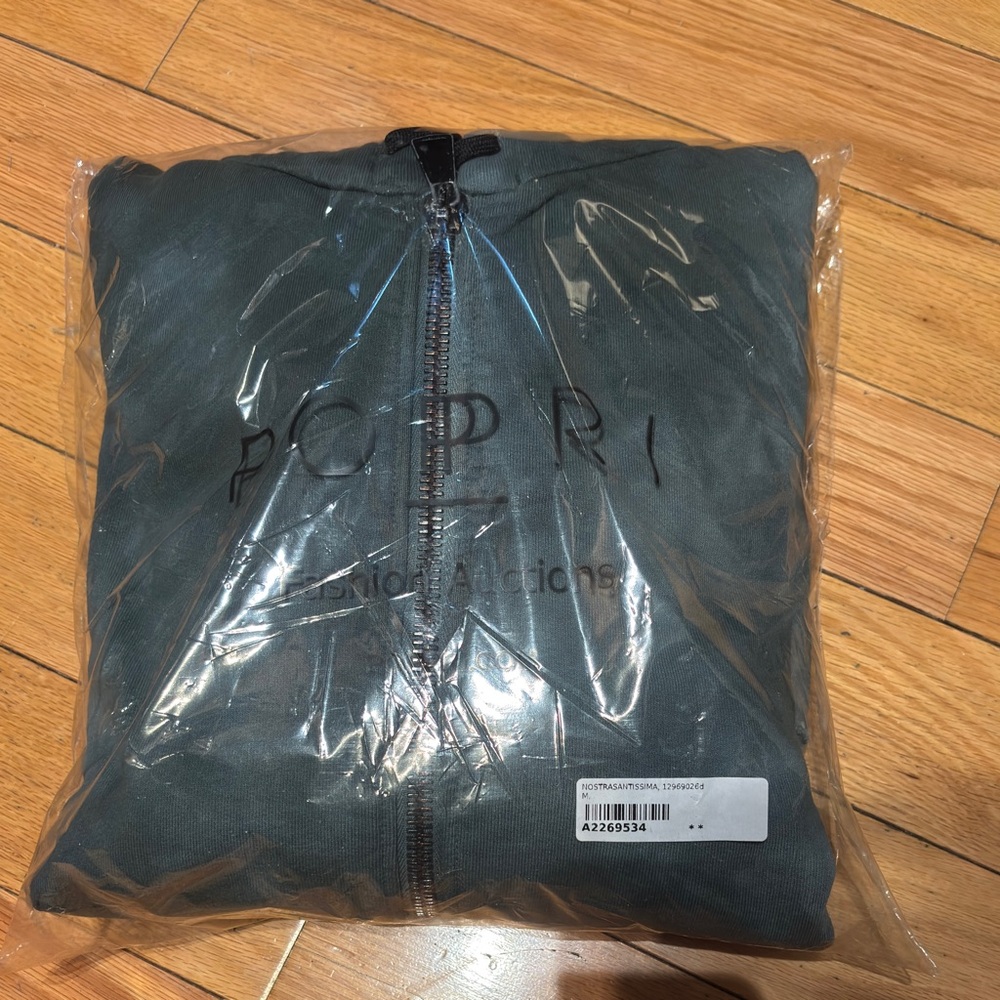 BNWT NOSTRA SANTISSIMA New Tag Oversized Hoodie Size M Garment Dye Made in Italy